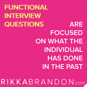 What are functional interview questions