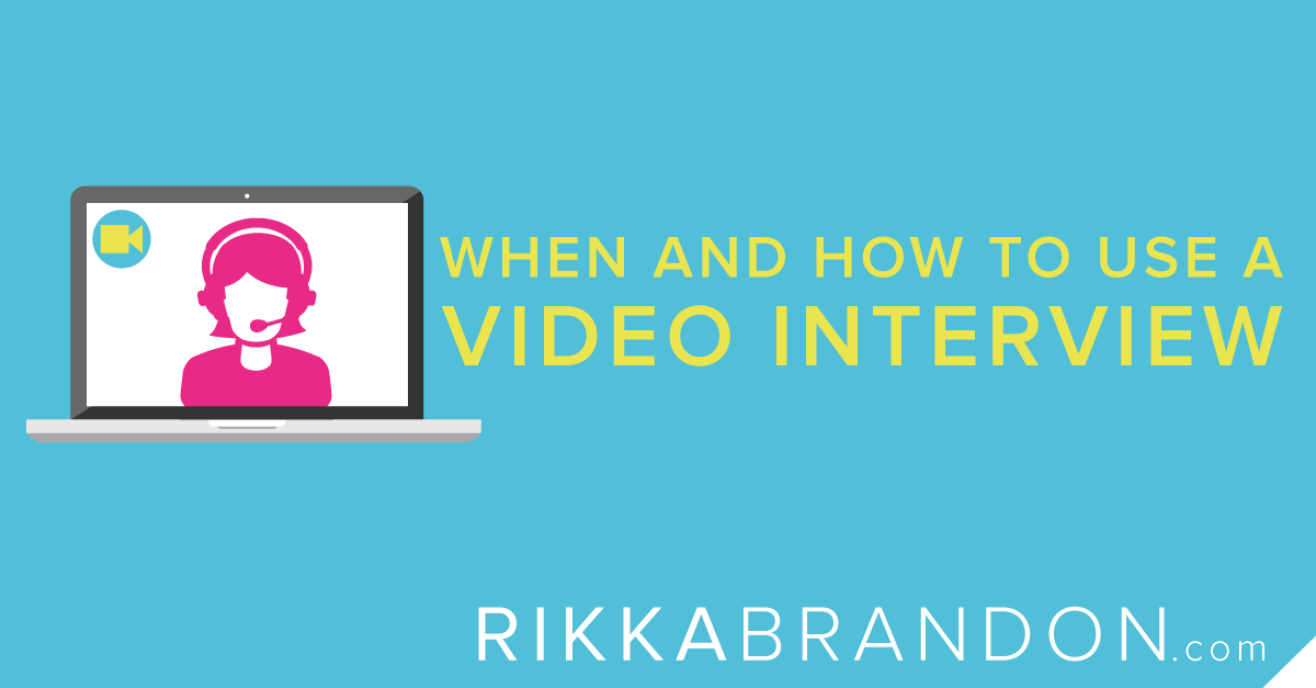 When And How To Use A Video Interview