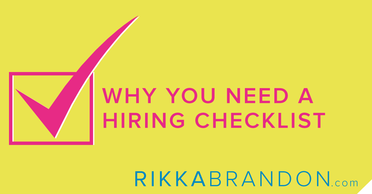 Why You Need a Hiring Checklist